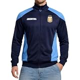 Icon Sports Officially Licensed Argentine Football Association Track Jacket - Unisex Adult - AFA84TJ Navy L
