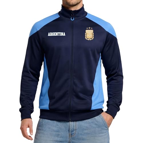 Image of Icon Sports Officially Licensed Argentine Football Association Lionel Messi Track Jacket - Unisex Adult