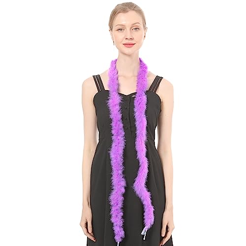 14G 2 Yards Marabou Feather Boa For Diy Craft Trim Decor-Light Purple #TOP2