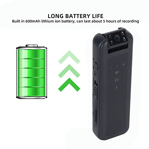 Mini Body Camera, 1080P Video Recorder Wearable Portable Security Cam, 600mAh Back Clip Body Camera, for Lecture Meetings - Image 4