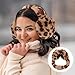 VALICLUD Leopard Print Plush Earmuffs Women Winter Ear Warmers Windproof Cold Protection Outdoor Ear Covers Unisex Fashionable Random Color