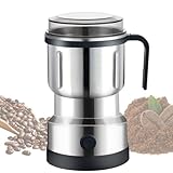 Elektrische Kaffeemühle - 500ml Edelstahl Gewürzmühle Getreidemühle | Tragbare Espresso Bohnenmühle | Multifunktion Küchenmühle, Kräutermühle Haushalt, Mokka Mühle Für Kaltbrühen Cold Brew Kaffee