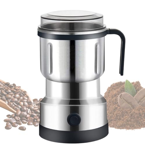 Macinacaffè Elettrico - Macinino Per Cereali Macinaspezie In Acciaio Inossidabile Da 500 Ml | Macinacaffè Portatile | Macinino Da Cucina Multifunzionale, Macininos Per Erbe Domestico, Per