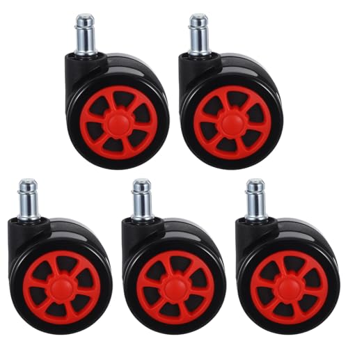 HYTROVE 5個オフィスチェアキャスター 耐荷重設計 静音滑らか転 デスク用交