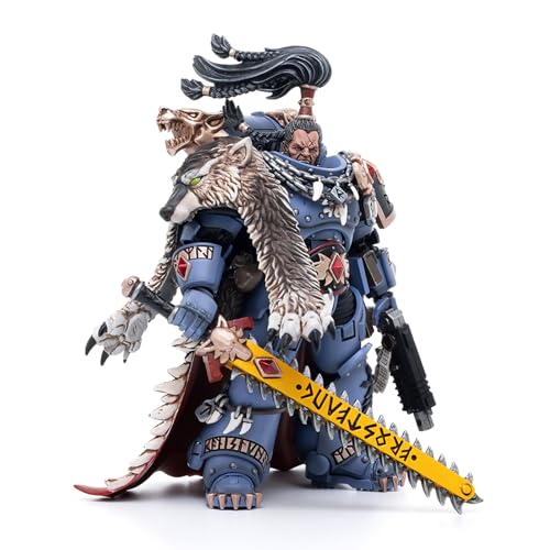 GWTCTOY JoyToy GW 40K Original Licenza 1:18 Action Fig, Space Wolves Ragnar Blackmane, kit da 13 cm per action figure da collezione