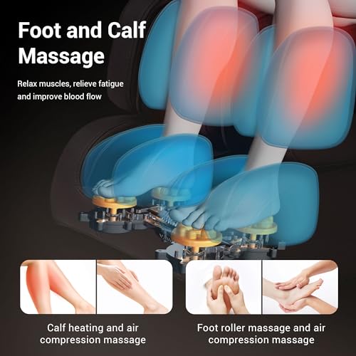 Massage-Chair-Full-Body-and-Recliner-with-Fully-Assembled-Lower-Back-and-Calf-Heating-LCD-Screen-Zero-Gravity-Shiatsu-Massage-Chair-Air-Compression-Brown-Newly-MU-C212