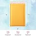 UCGOU Kraft Bubble Mailers 6x10 Inch 25 Pack Yellow Padded Envelopes #0 Small Business Mailing Packages Self Sealing Tear Resistant Boutique Bulk Mail Shipping Bags for Jewelry Makeup Supplies