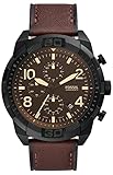 fossil chronograph »machine fs4656 bunt größe Rundes Edelstahlgehäuse mit schwarzem Zifferblatt