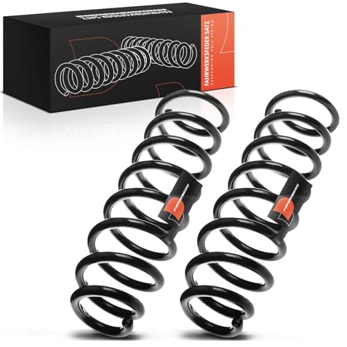 Image of Frankberg 2x Coil Spring Rear axle Left Right Compatible with T.o.u.a.r.e.g 7LA 7L6 7L7 2.5L 3.2L SUV 2002-2010 Replace# 7L6511115F