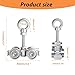 YOVXKAN 4-Wheel Silent Trolley Assembly Rollers.Strut Channel Rollers Trolley.for use with 1-5/8