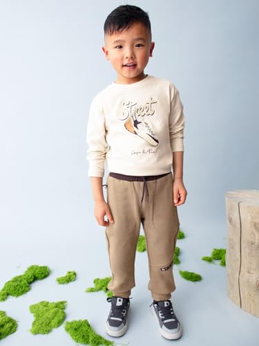 Mayoral Knit Pants for Boys Tahini4