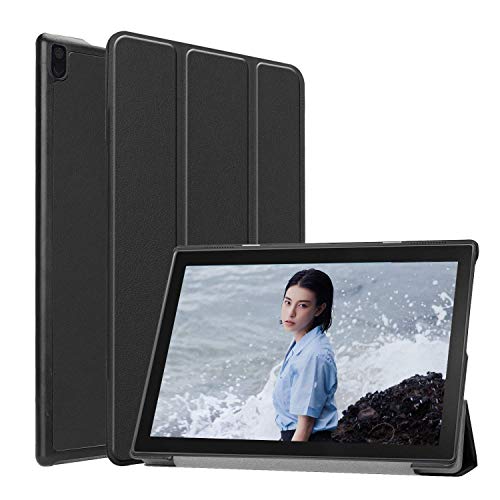 Pysea 2018モデルSoftBank Lenovo TAB4 701LV 702LV ケース 薄型 三つ折りカバー PUレザ製 レノボ10.1インチTAB4 タブレットケース マグネット搭載 スタンド機能 衝撃吸収 ソフトバンクLenovo TAB4全面保護カバー