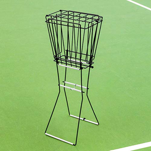 Vermont Tennis Ball Pick Up Equipment - Mower, Pick Up Tube, Ball Hopper & Carts - Effortless Tennis Ball Collection for Ultimate Court Maintenance (Basket (72 Ball Capacity))