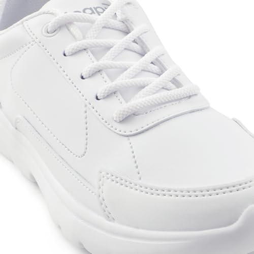 Image of Liberty SCHLSTAR-L Lacing Uniform Shoes for Boys & Girls with PU & EVA Sole | Quick-Wear Elastic Laces | Comfortable Footbed | Stylish, Modern Design