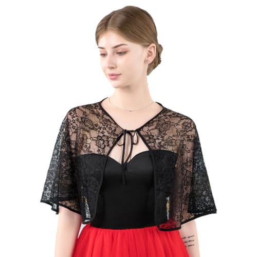 Women's Wedding Cape Capelet Shawl Bridal Cover Up Wrap Bolero For Evening Dress Party