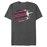 Picture of STAR WARS Men's A New Hope Death Star Streaks T-Shirt - Charcoal Heather - X Large
