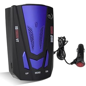Car Radar Detector, Upgraded Dectector Driving Aids for City Road and Highway, Directional System Real Time Voice Alert Speed, Built-in GPS, LED Display