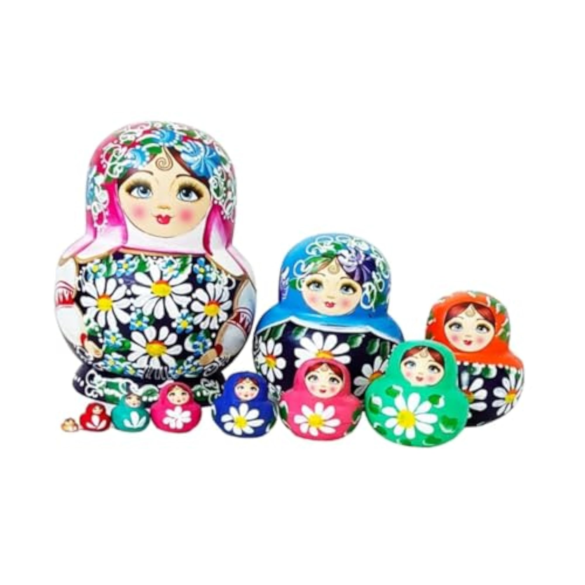 10Pcs Halloween Nesting Dolls, Stackable for Home Office Gift