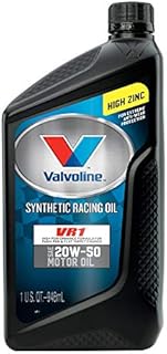 Valvoline VR1 Synthetic Racing Formula 20W-50 Motor Oil - 1qt (Case of 12)