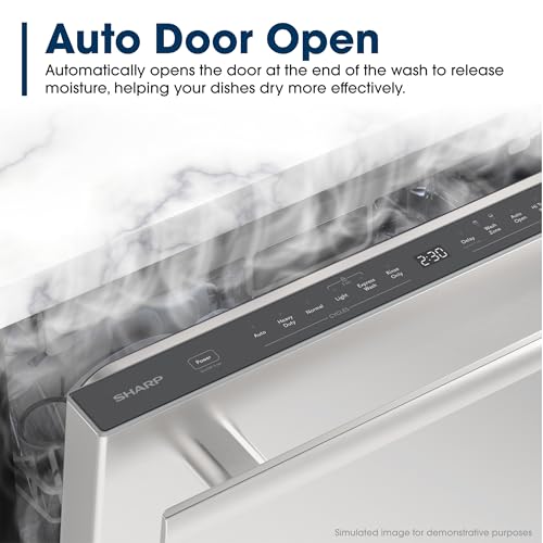 Sharp SDY6735DNS 24 in. Top Control Handle 49 dBA Dishwasher by Sharp - Image 3