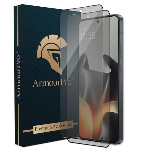Image of ArmourPro Anti-Glare Matte Tempered Glass for Motorola Edge 70 Max, Pack of 2, Anti Fingerprint Screen Protector, 9H Scratch Resistant, Smooth Touch, Full Edge to Edge Coverage