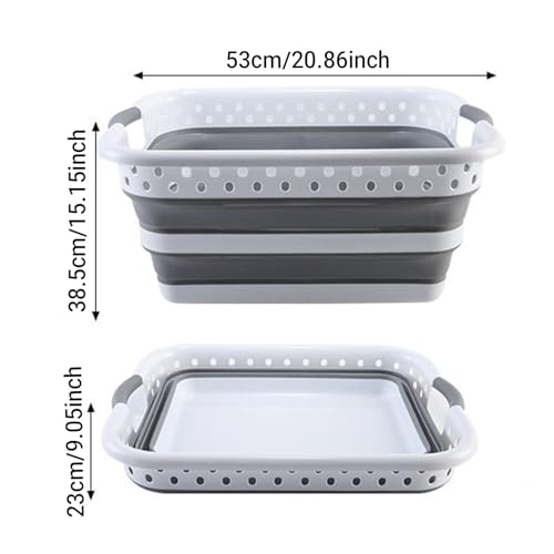 Panier à linge pliable conteneur de stockage de vêtements pour maison - 6
