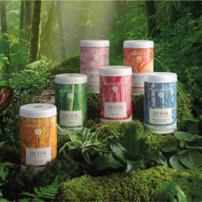 Palais Des Thés - Organic Brazilian Detox Green Tea For Energy With Matcha, Mate, Guarana, Açai, And Acerola - 3.5Oz Loose Leaf Metal Gift Tin #TOP3