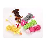 Rordigo Juguetes de Peluche para Perros Que Hacen Sonidos, Juguete para Masticar Dientes, Rechinar los Dientes, Chirriar, Fregonas Interactivas, Pelusa, Juguete para Cachorros, F