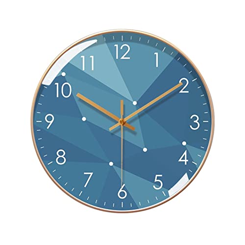 Horloge murale moderne au motif géométrique art salon et chambre muette 30cm