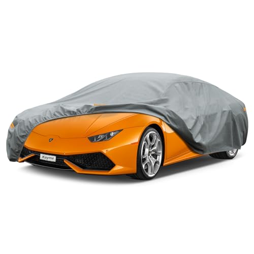 Image of Kayme Heavy Duty Car Cover Custom Fit Lamborghini Huracan (2022-2025) Waterproof All Weather for Automobiles, Full Exterior Covers Sun Rain UV Protection.（Deliver About 3-10 Days）