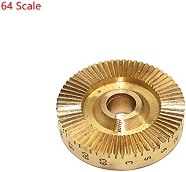 Gemstone Faceting Machine Gear 32/64/72/96 Index Wheel Jewelry Angle Milling Polishing Machine Accessories (64 Scale)