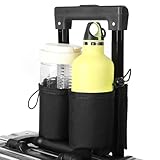 Luggage Travel Cup Holder Free Hand Drink Carrier Carry on Beverage Cup Holder Attachment Fits Roll on Suitcase Handles Business People, Travel Essentials
