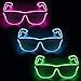 YouRfocus Led Light up Glasses 3 Pack Glow in the Dark for Rave Party, EDM ï¼ˆBlue + Green + Pinkï¼‰