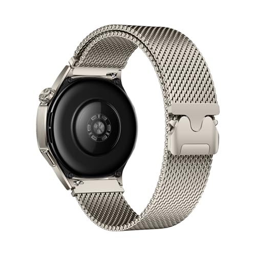 [PLYYQZM] Hua wei �ɍ��� Watch GT5 46mm 41mm�p�~���l�[�[���[�v�u���X���b�g�AGT5Pro GT4 GT3 GT2 �X�e�����X�X�`�[���o���h�p���^���E�H�b�`�o���h�ɓK��(Titanium,18mm)