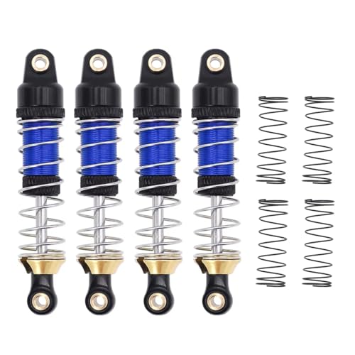 Amortisseur hydraulique en métal bleu premium pour mise à niveau TRX4M 1/18 RC