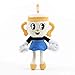 Cuphead Peluche Giocattolo Bambola Game Cuphead Giocattoli farciti for bambini (Cuphead Blue)(Colore:Diavolo) ZlZYBL (Color : Ms.chalice)