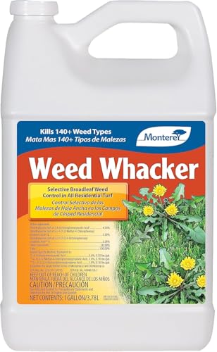 Monterey - Weed Whacker Weed Killer - Selective Broadleaf Weed Killer for Lawns - Kills 140+ Weed Types - Apply Using Sprayer - 1 Gallon Concentrate