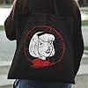 SmartyPants Chilling Adventures of Sabrina Black Tote Bag - Pentagram Comic Book Cute Little Witch Mortal Hilda Zelda Spellman Salem Cat Riverdale Cotton Shopper Gift Present (Black) #1