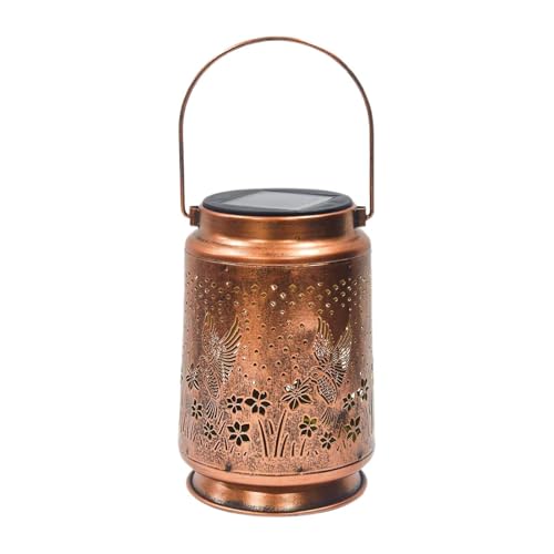 Farol solar colibrí decorativo e impermeable para decoración de senderos y patios 6