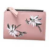 Lurrose Portefeuille Multifonction pour Femmes en Cuir PU Fermeture Éclair, Léger et Portable, Grosse Capacité pour Billets et Pièces, pour Concerts et Randonnées