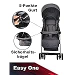 Kinderwagen Buggy faltbar 2-in-1 Kombi-Funktion für Babys ab 0 Monaten und Kleinkinder bis 3 Jahren Rückenlehne verstellbare Sitz- und Liegeposition grau