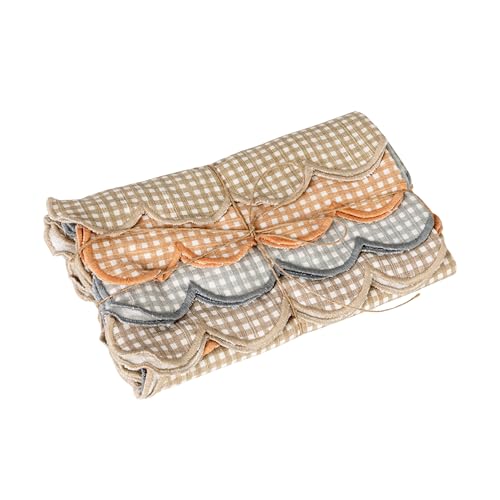 Set de 4 servilletas cuadradas de algodón con estampado multicolor miniatura 1