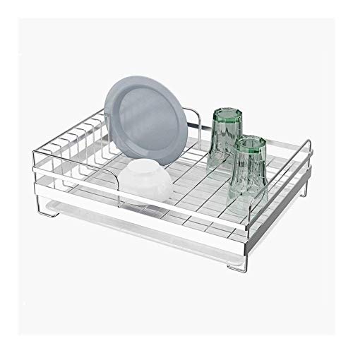 Escurridor de platos de acero inoxidable para fregadero de cocina, multiusos, escurridor de platos
