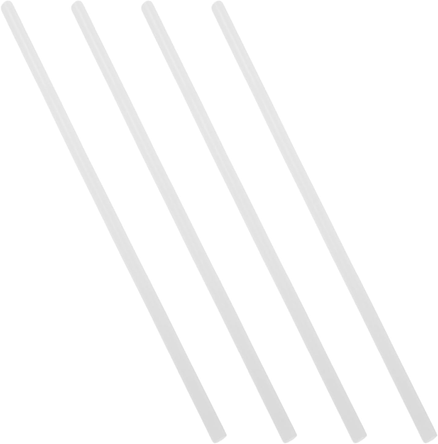 4pcs Ski and Snowboard Base Repair Wax Stick for Tuning | 8-inch White Wax, Abrasion Resistance, Restores Base Surface and Supports Glide in Winter Sports