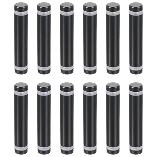 Vis entretoise en acier inoxydable noir mat pour support de plaque acrylique