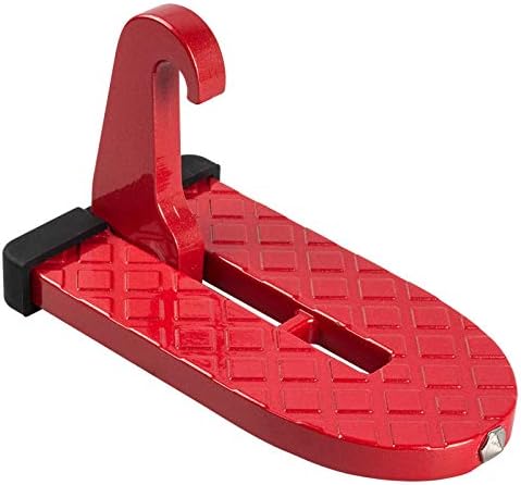 Car Doorstep Foot Pegs Folding Ladder U Shaped Hook Pedal Easy Access to Rooftop with Safety Hammer Function Car Accessories for SUV, RV,Off-Road Vehicle