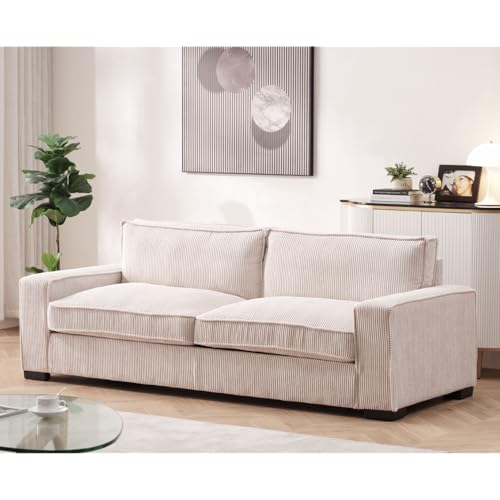 Luxe Corduroy Sofa with Sleek Design, Spacious and Comfortable 3