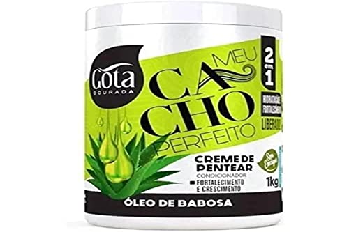 GOTA DOURADA CR. PENTEAR MEU CACHO PERFEITO ÓLEO BABOSA 1KG, Único, Estándar Cover