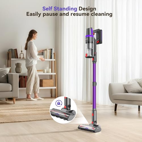 TechRise Cordless Vacuum Cleaner for Home, 550W 45KPa for Pet Hair & Floor — view 3