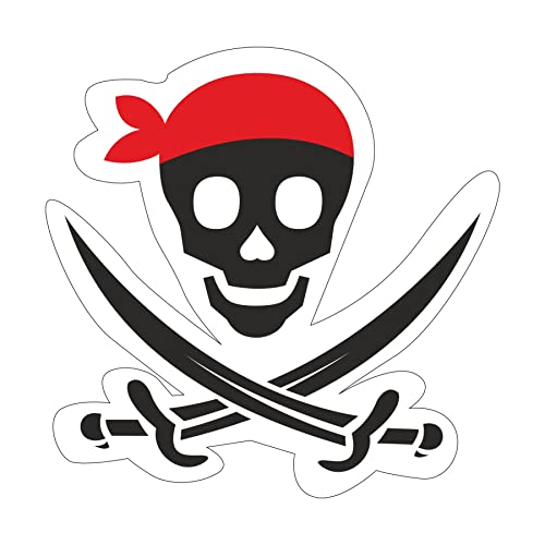 Image of Pretty Ur Party Pirate Theme Paper Cutouts for Birthday Parties, Party Supplies Decor, Decoration Cut-Outs (10 Pcs)